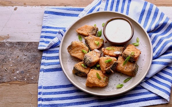Southern fried salmon