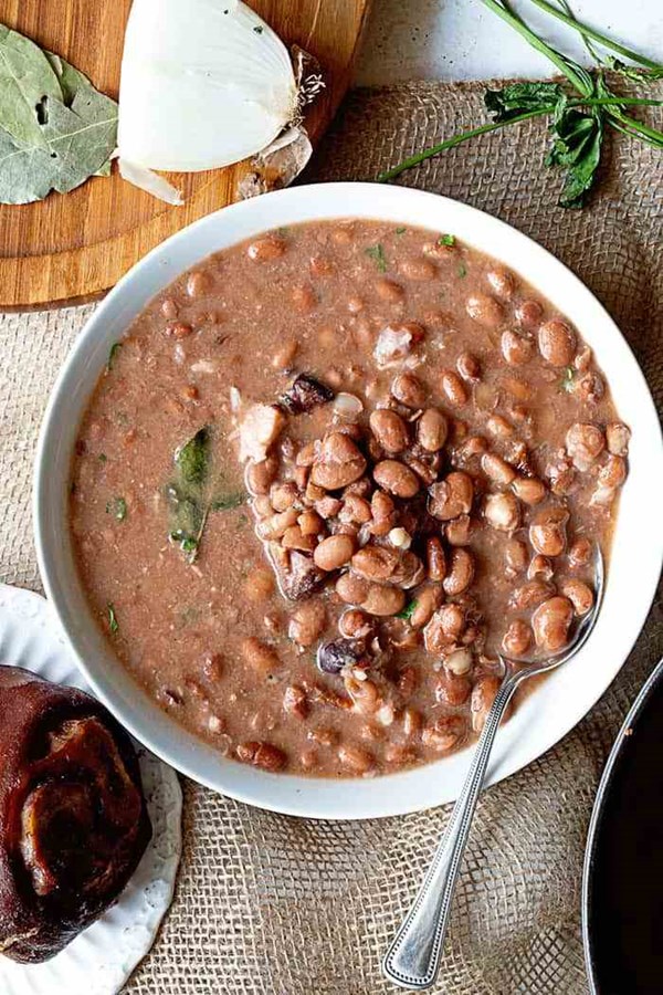 Southern pinto beans with ham hocks