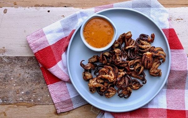 Southern-style BBQ octopus 