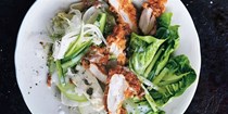 Southern-style crispy chicken salad with buttermilk dressing