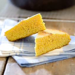 Southern-style skillet cornbread