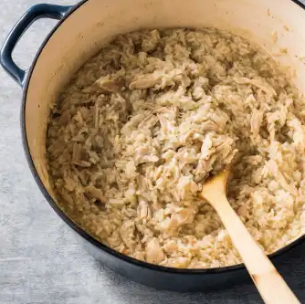 Southern-style stewed chicken and rice
