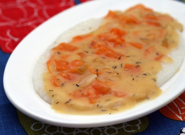 Southern style yellow tomato gravy