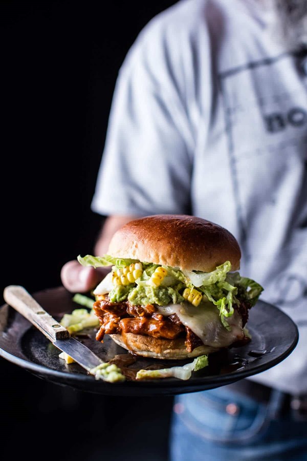 Southwest BBQ pork sliders