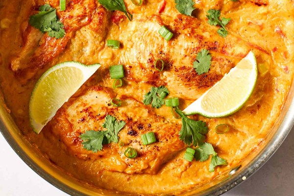 Southwest creamed corn and chicken skillet