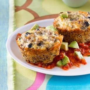 Southwest quinoa cakes