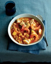 Southwest seafood chowder