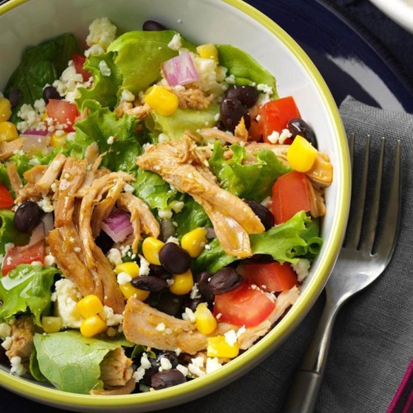 Southwest shredded pork salad
