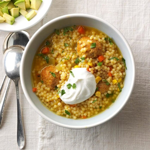 Southwest-style wedding soup