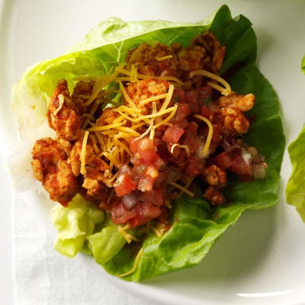 Southwest turkey lettuce wraps