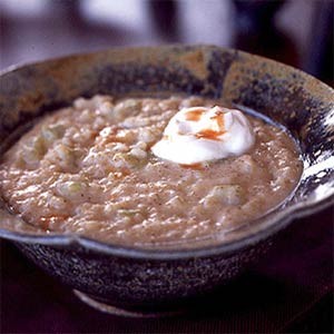 Southwestern barley "grits"