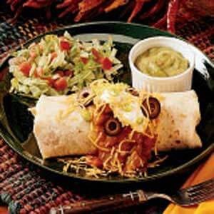 Southwestern beef burritos 