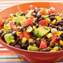 Southwestern black bean salad