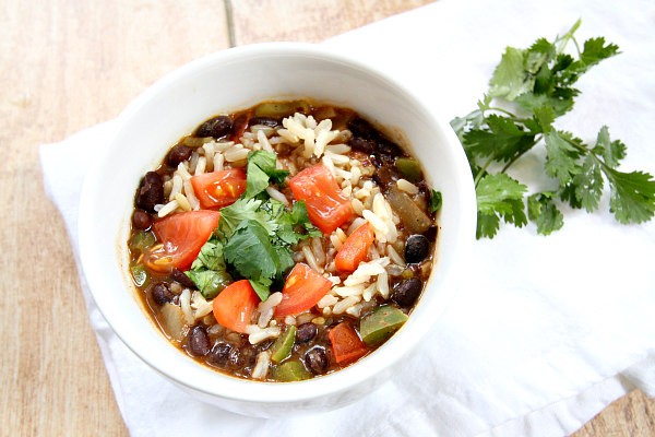 Southwestern black bean soup