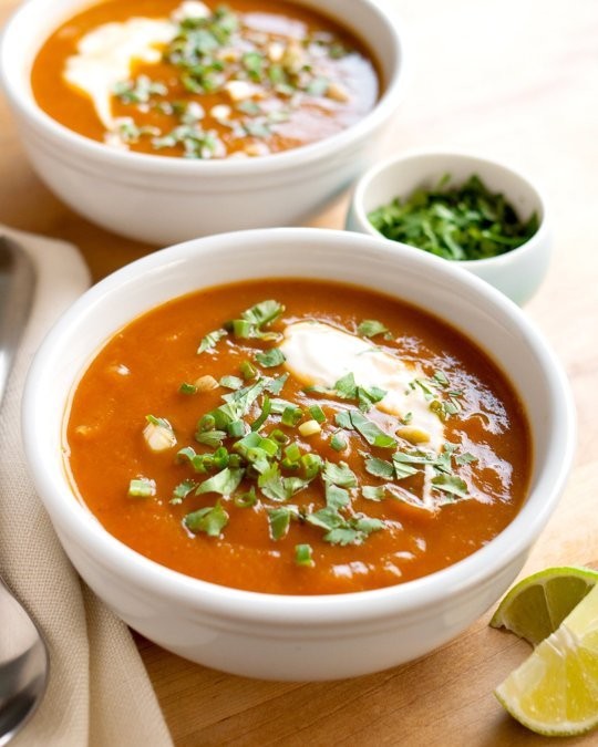 Southwestern butternut squash soup