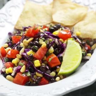 Southwestern corn & black bean salad
