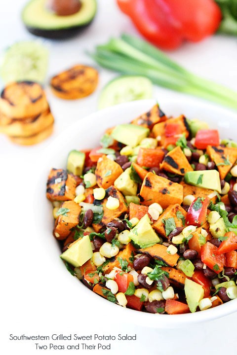 Southwestern grilled sweet potato salad