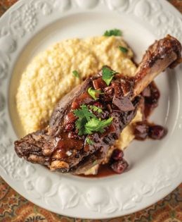 Southwestern lamb shanks