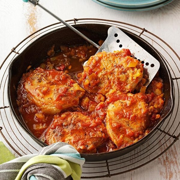 Southwestern pineapple pork chops