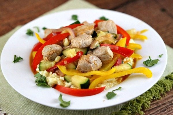Southwestern pork stir fry