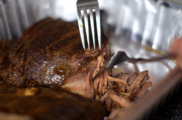 Southwestern pulled brisket