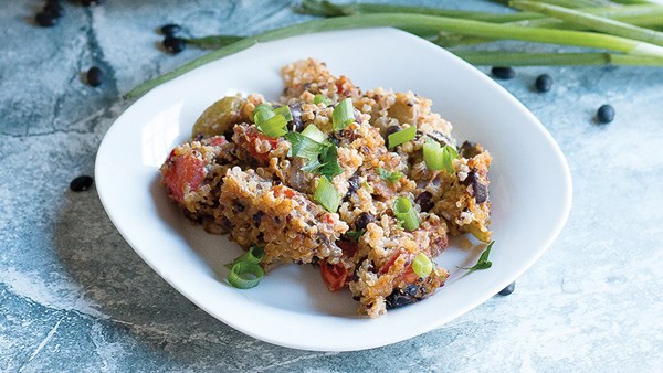Southwestern quinoa casserole