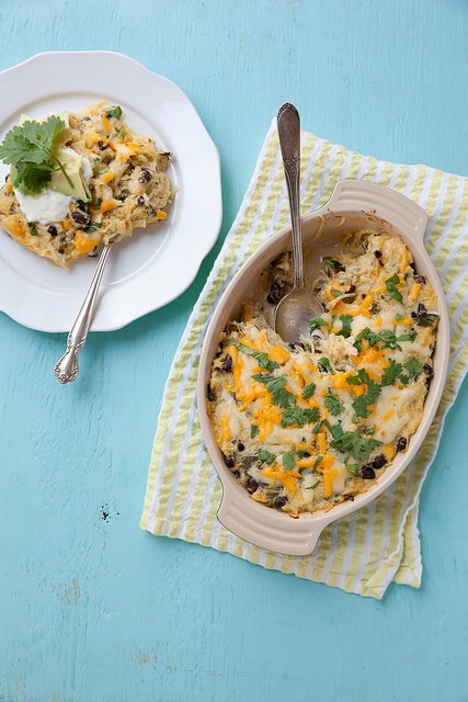 Southwestern spaghetti squash bake 