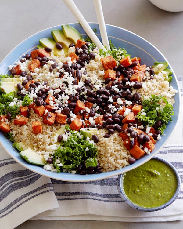 Southwestern sweet potato quinoa bowl