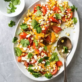 Southwestern tomato and corn salad