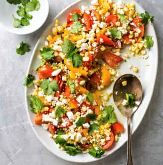 Southwestern tomato and corn salad