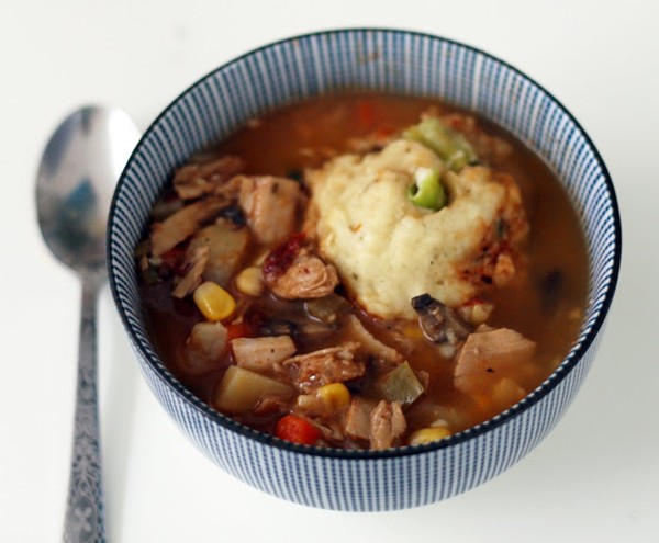 Southwestern turkey & dumplings