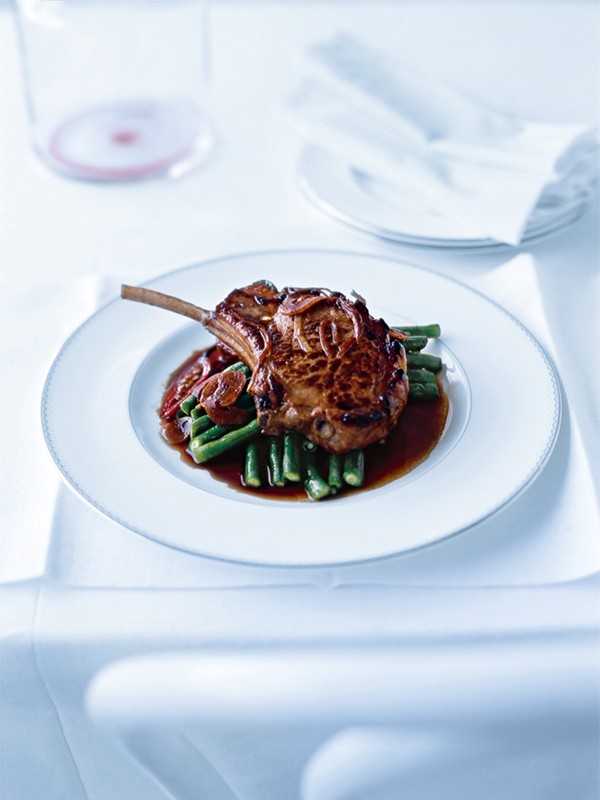Soy and chilli pork with snake beans