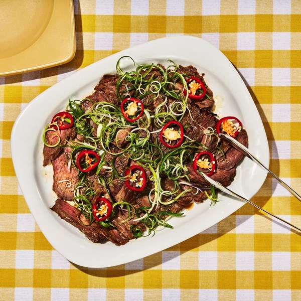 Soy-and-cola-marinated steak 
