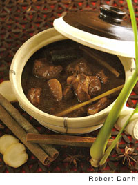 Soy and spice simmered pork shoulder (Annie's pork)