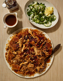 Soy chicken and mushroom biryani