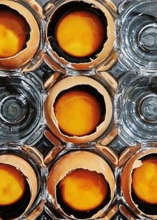 Soy-cured egg yolks
