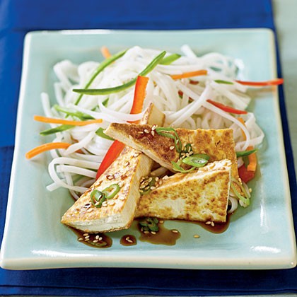Soy-glazed tofu