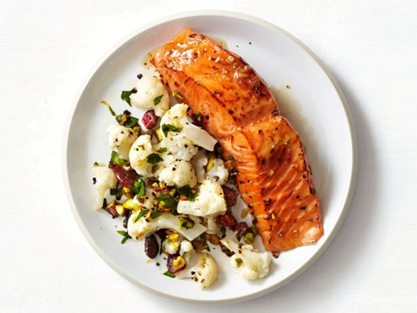 Soy-maple salmon