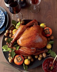 Soy-sauce-and-honey-glazed turkey