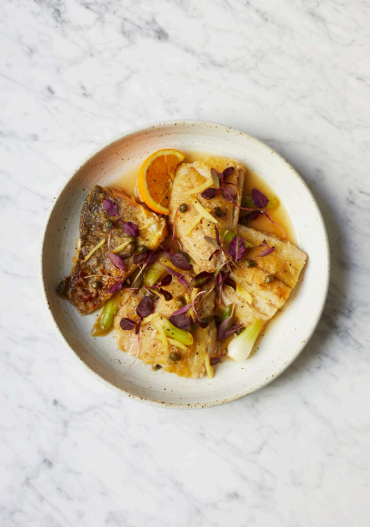 Soy sauce-braised pompano