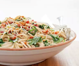 Spaghetti al vino bianco