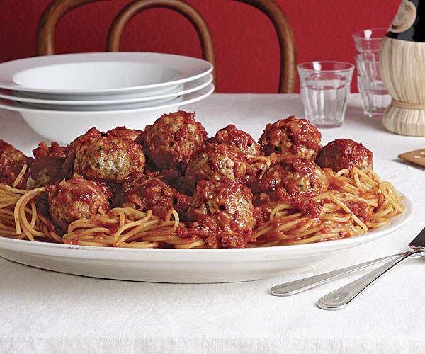 Spaghetti and meatballs