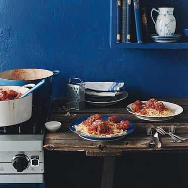 Spaghetti and meatballs