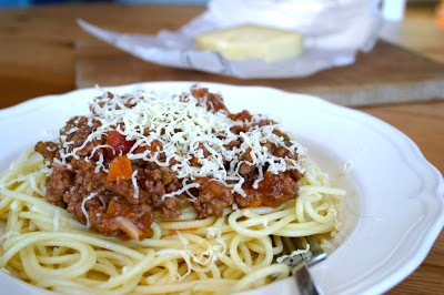 Spaghetti Bolognese (veggie version)