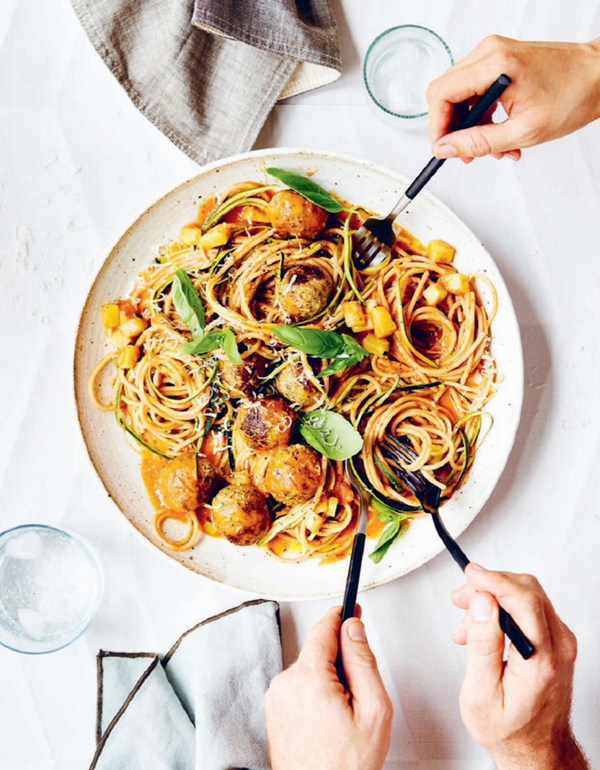 Spaghetti 'n' more meatballs 