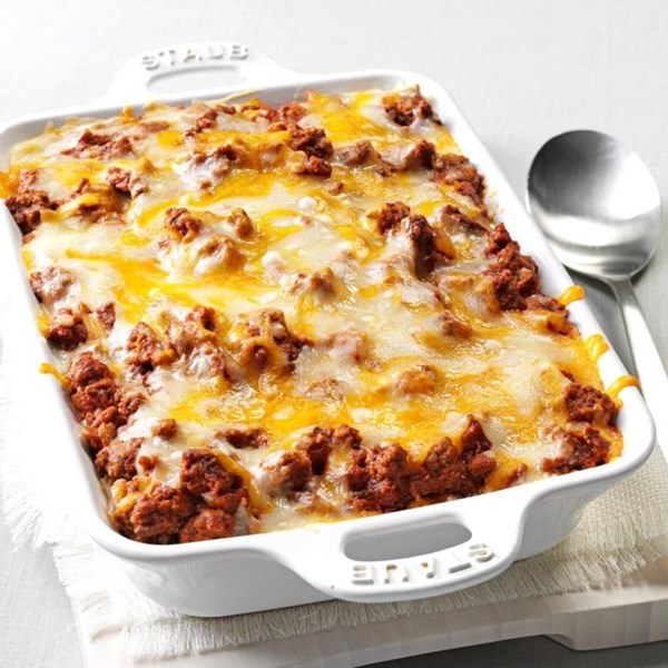 Spaghetti pie casserole