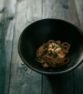 Spaghetti risottati with scorpionfish