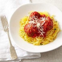 Spaghetti squash & meatballs
