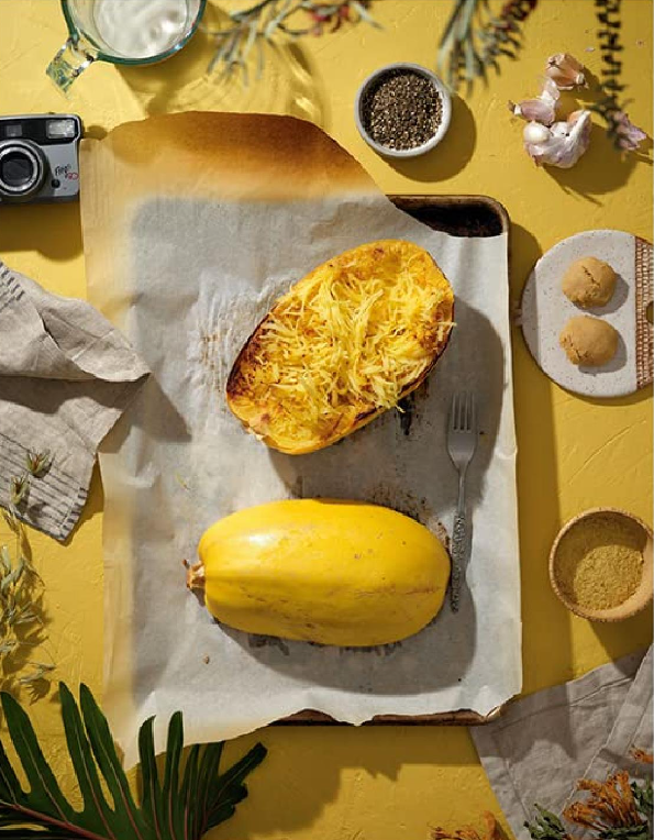 Spaghetti squash cacio e pepe