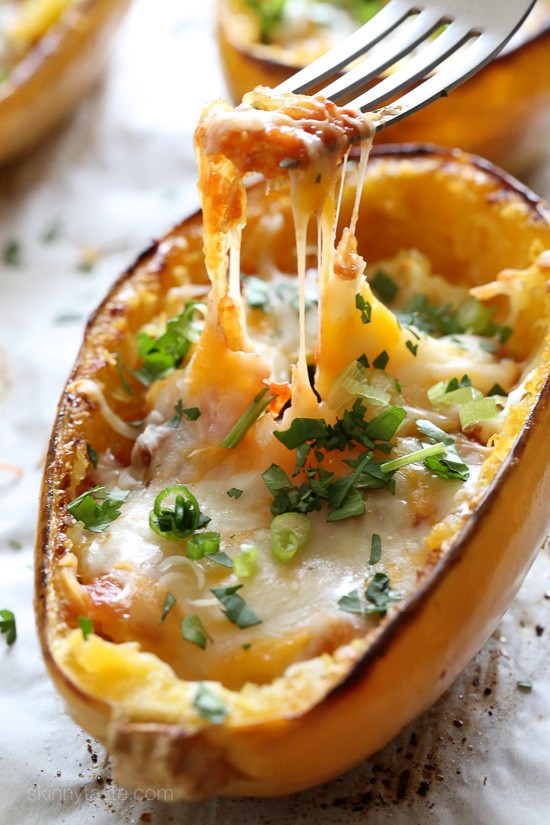 Spaghetti squash enchilada bowls